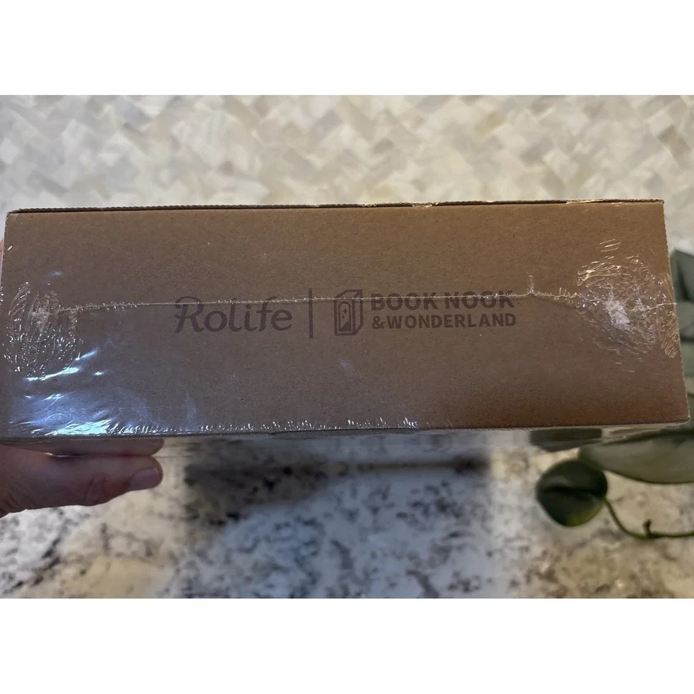 Rolife 3D Wooden Book Nook &‎ wonderland Kit DIY Miniature Venice LED Bookshelf